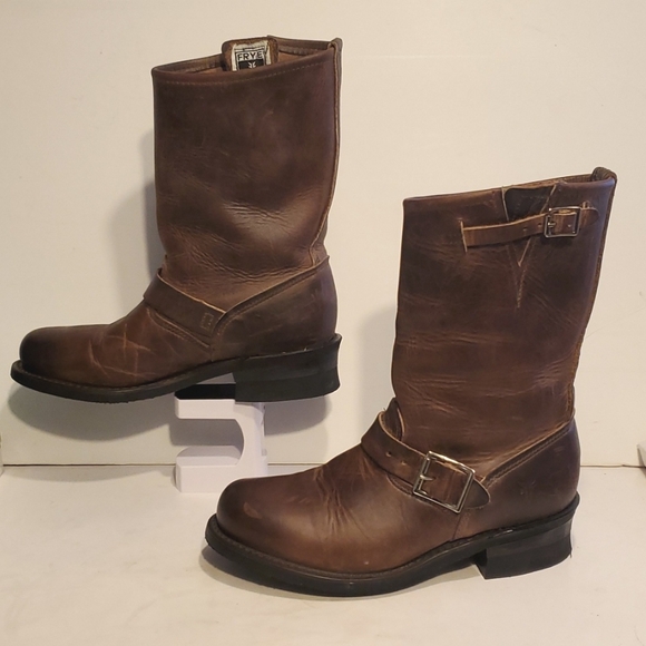 Frye 12R Engineer Boots Size 7.5M - Picture 5 of 16